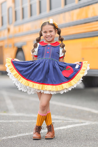 HONOR ROLL PINAFORE BRIGHT MINDS {BACK TO SCHOOL COLLECTION} PREORDER