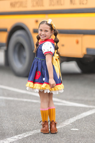 HONOR ROLL PINAFORE BRIGHT MINDS {BACK TO SCHOOL COLLECTION} PREORDER