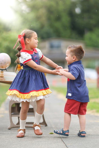 HONOR ROLL PINAFORE BRIGHT MINDS {BACK TO SCHOOL COLLECTION} PREORDER