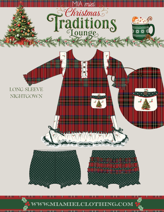 LONG SLEEVE NIGHTGOWN [CHRISTMAS TRADITIONS) PREORDER