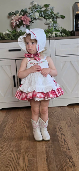 STRAWBERRY SCARLETT BONNET RTS