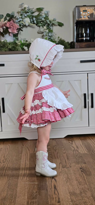 STRAWBERRY SCARLETT BONNET RTS