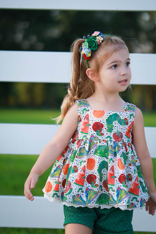 LINEN TUNIC SET THE VERY HUNGRY CATERPILLAR  2.0 R