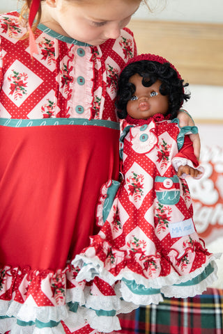 CHRISTMAS CAROL DOLL GOWN RTS