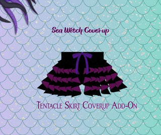 SEA WITCH UNDER THE SEA SKIRT COVER UP RTS