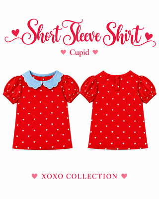 SHORT SLEEVE SHIRT {XOXO COLLECTION} PREORDER