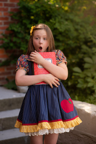 HONOR ROLL PINAFORE BRIGHT MINDS {BACK TO SCHOOL COLLECTION} PREORDER