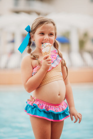 RUFFLE BIKINI- SPRINKLED COLLECTION RTS