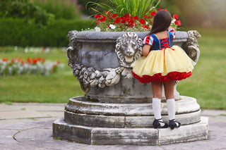 FAIREST- SNOW WHITE PETTICOAT DRESS & CAPE