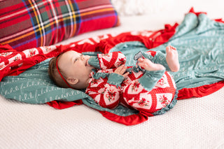 CHRISTMAS CAROL CANDY CANE LAYETTE RTS