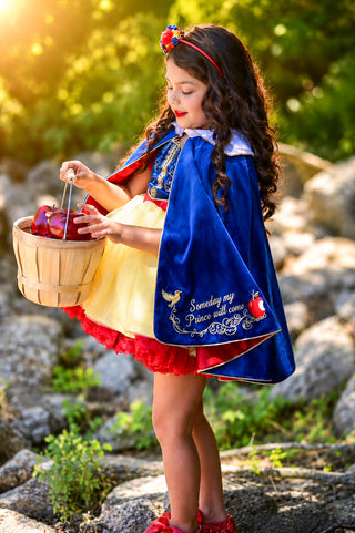 FAIREST- SNOW WHITE PETTICOAT DRESS & CAPE