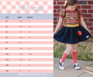 A+ GIRLS SKORT {BACK TO SCHOOL COLLECTION} RTS