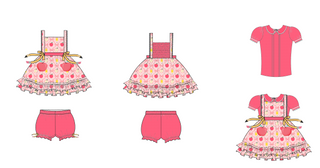 BOW & TELL PINAFORE SET RTS