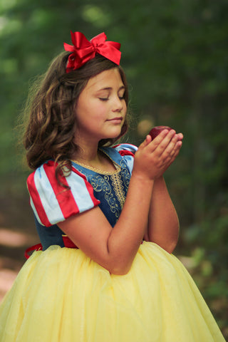FAIREST- SNOW WHITE PETTICOAT DRESS & CAPE
