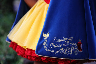 FAIREST- SNOW WHITE PETTICOAT DRESS & CAPE