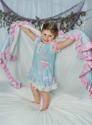 PREORDER MERMAID & NARWHAL BLANKET RTS