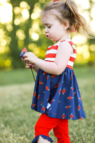 ALL-AMERICAN GIRL CAPRI SET RTS