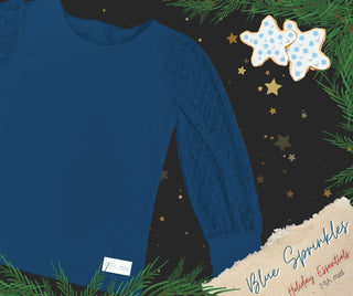 BLUE SPRINKLES COOKIES LONG SLEEVE ESSENTIALS RTS